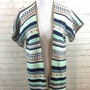 I Love Long Hi-Lo Cardigan Sweater Size Med/Lg